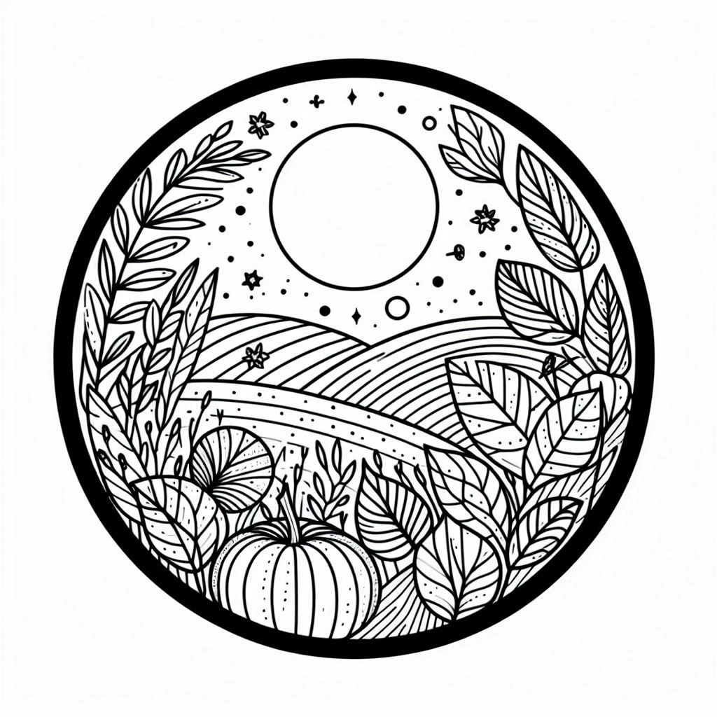 fall aesthetic coloring pages free printable, fall leaves, pumpkins, autumn trees