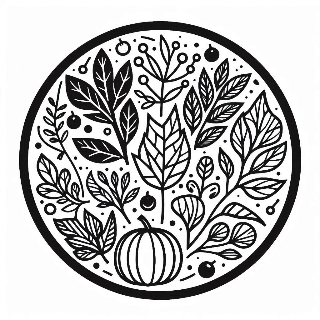 fall aesthetic coloring pages free printable, fall leaves, pumpkins, autumn trees