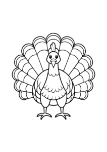 10 Free Turkey Coloring Pages