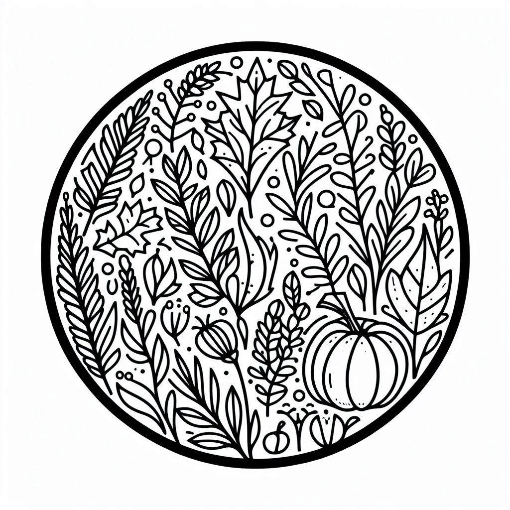 fall aesthetic coloring pages free printable, fall leaves, pumpkins, autumn trees