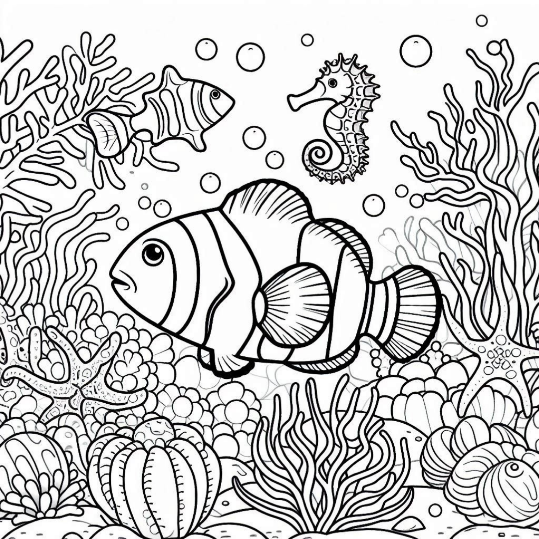 Clownfish Coloring Pages