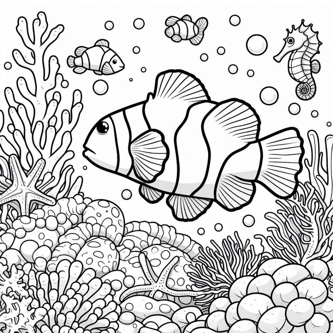 Clownfish Coloring Pages