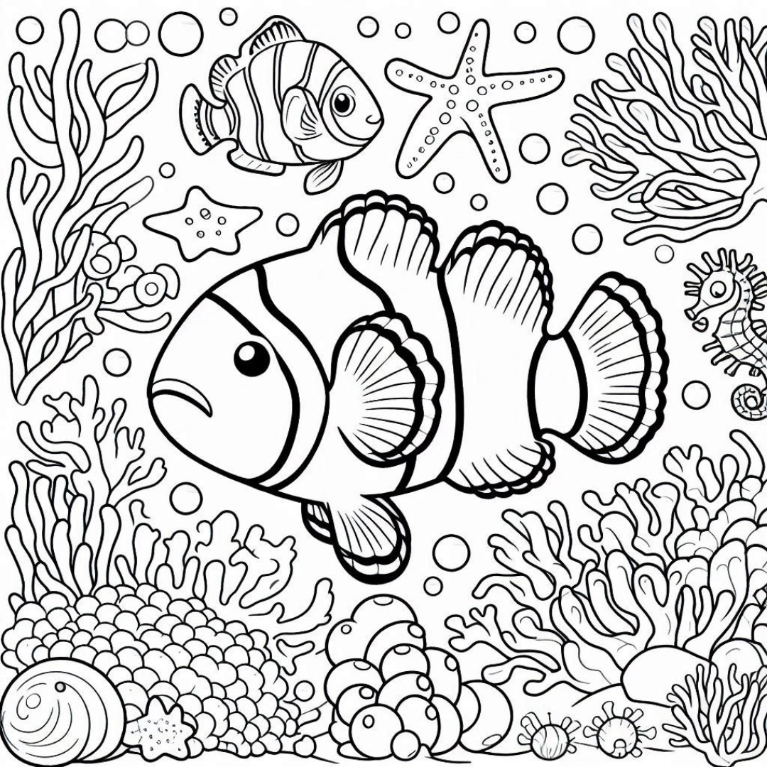 Clownfish Coloring Pages