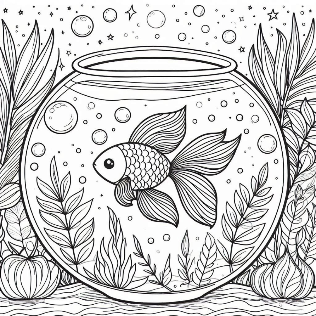 Goldfish Coloring Pages