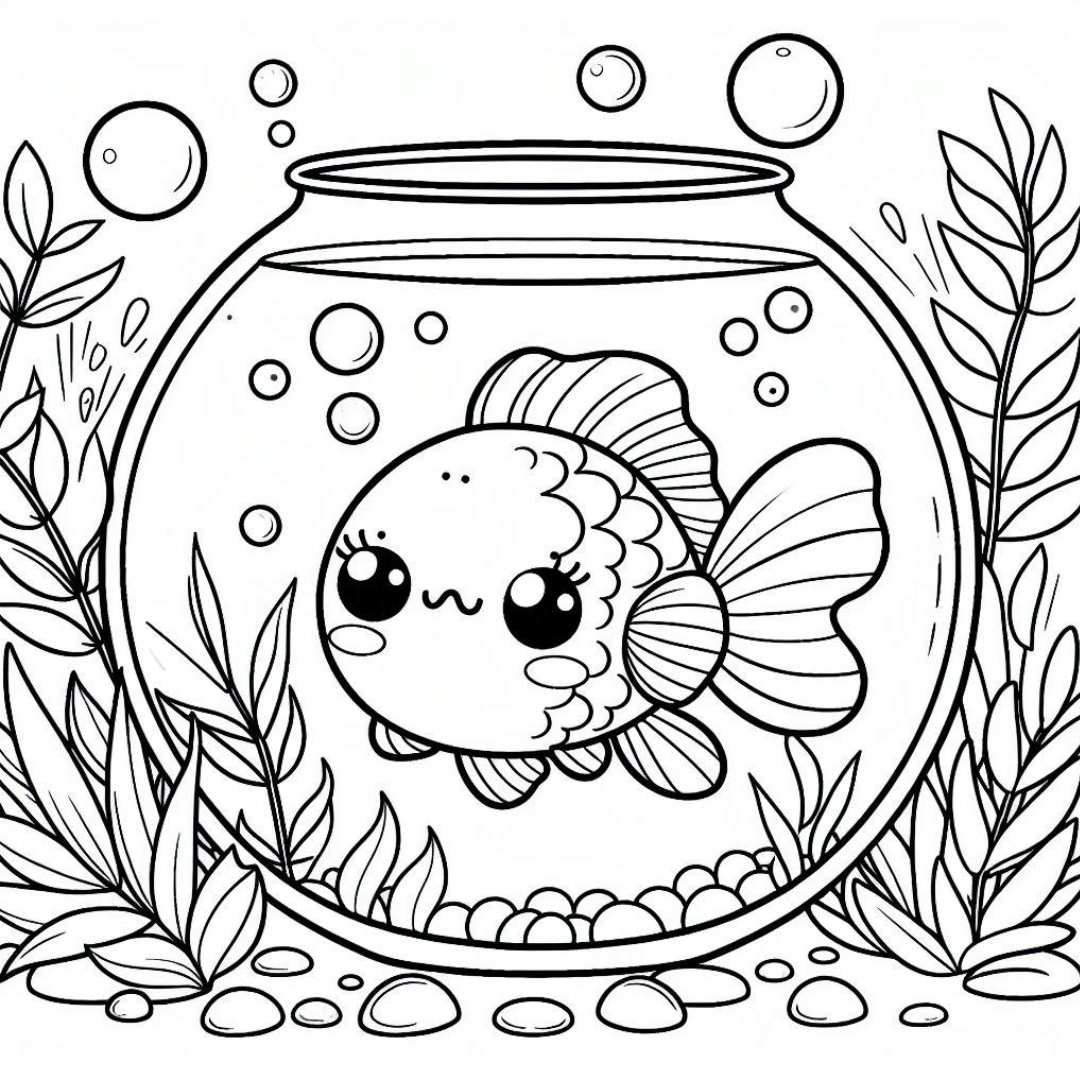 Goldfish Coloring Pages