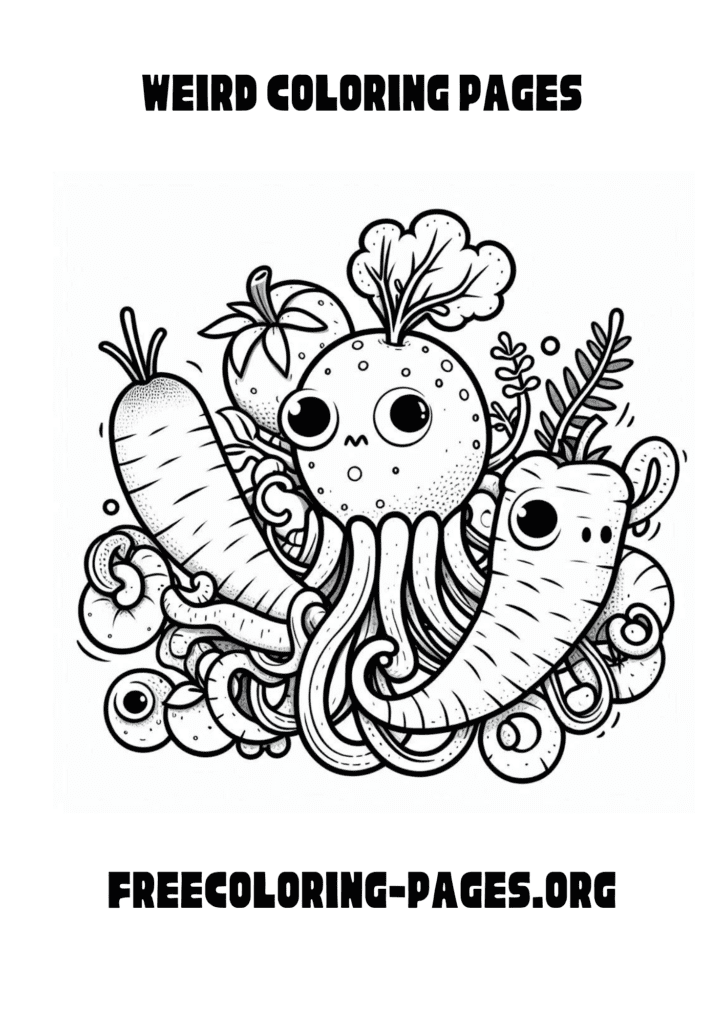 weird coloring pages