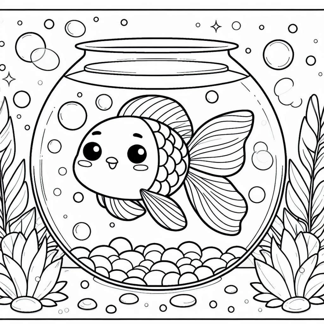 Goldfish Coloring Pages