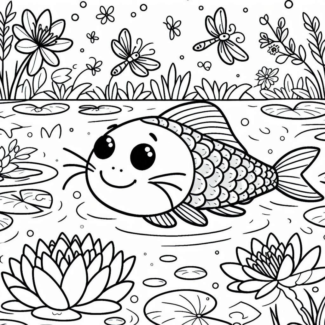 Catfish Coloring Pages