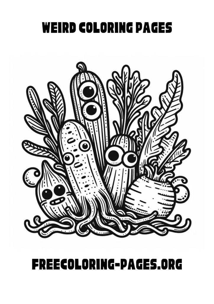 weird coloring pages