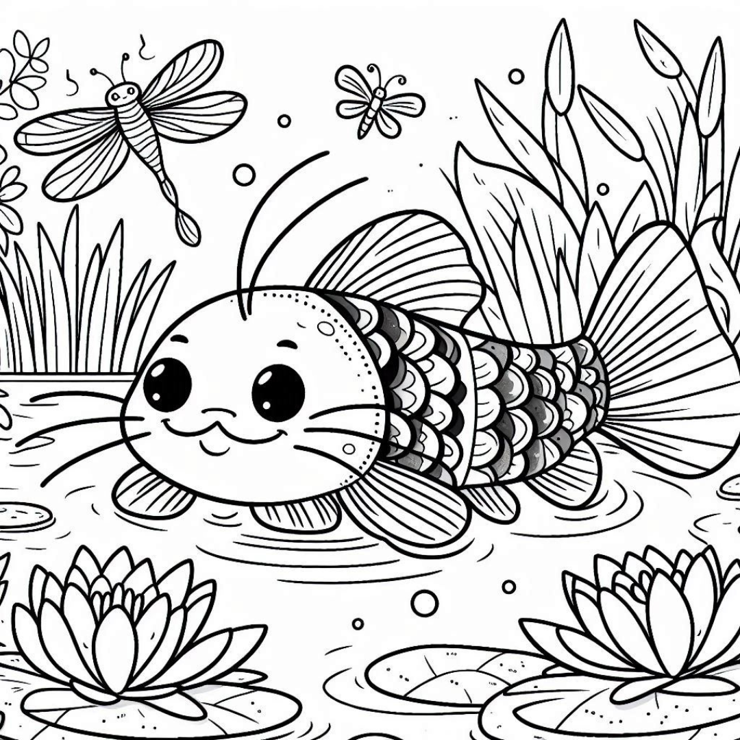 Catfish Coloring Pages