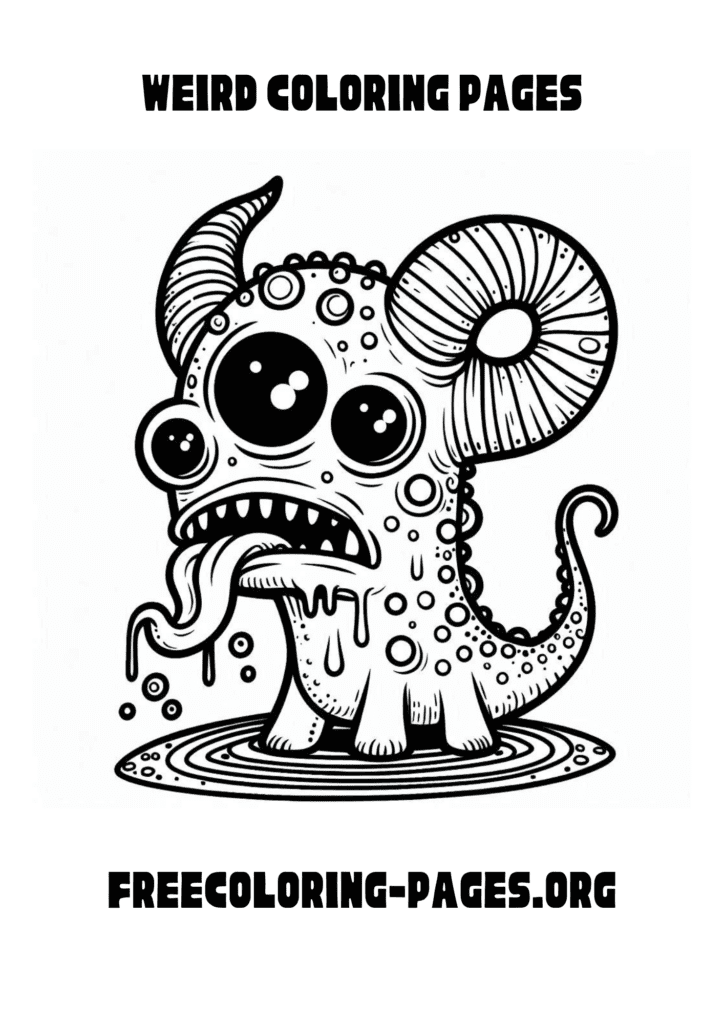 weird coloring pages