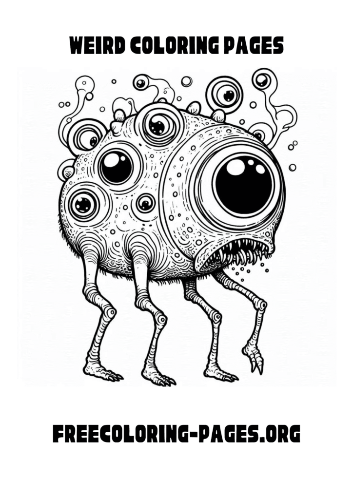 weird coloring pages