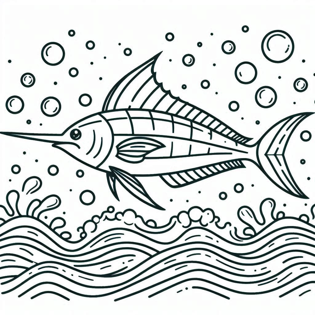 Swordfish Coloring Pages