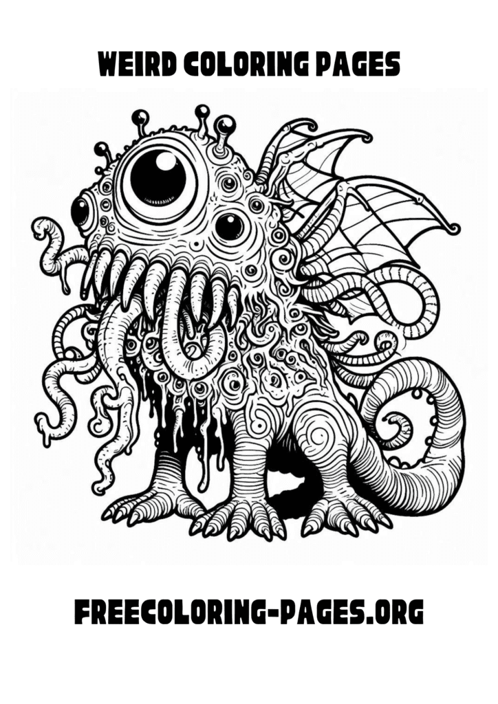 weird coloring pages