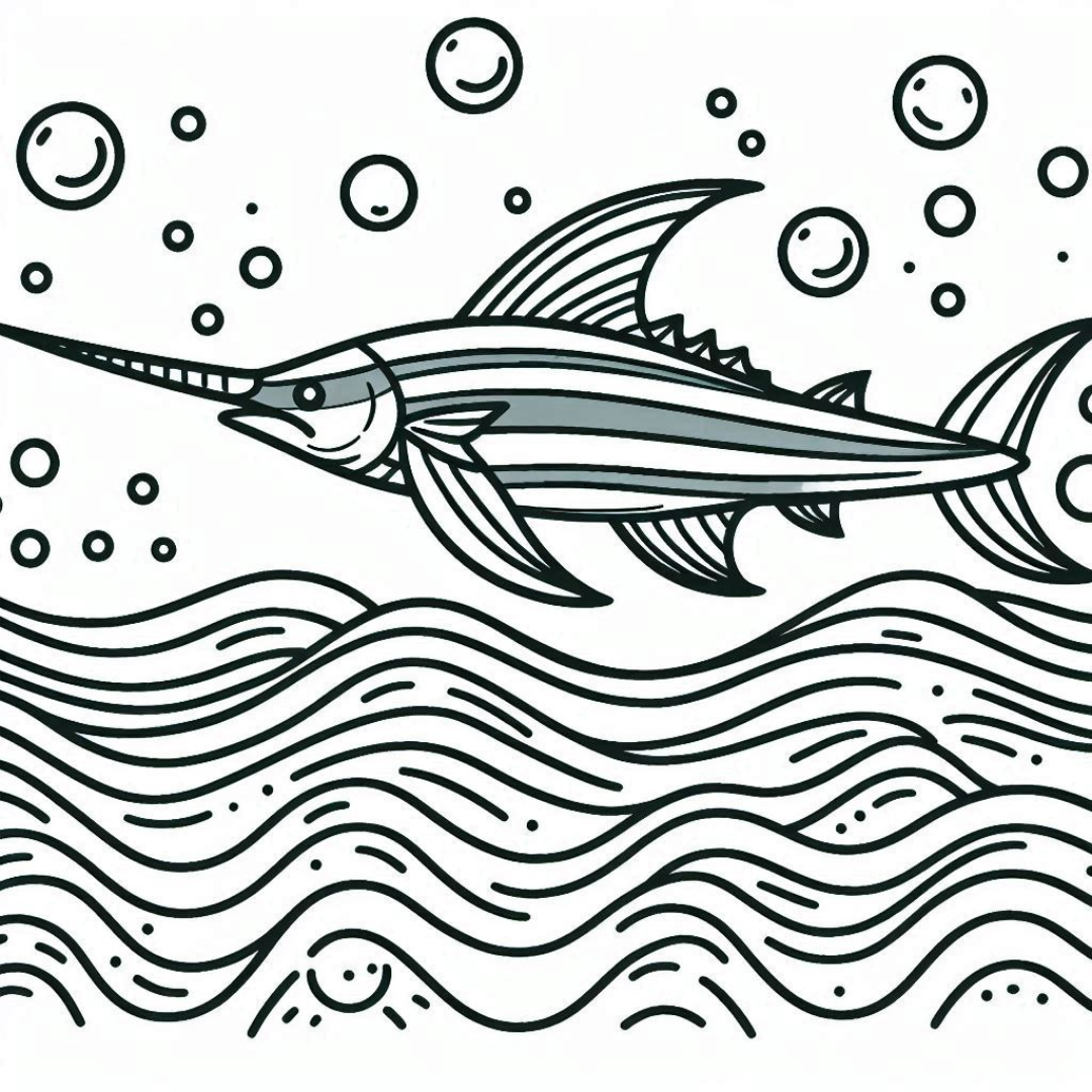 Swordfish Coloring Pages