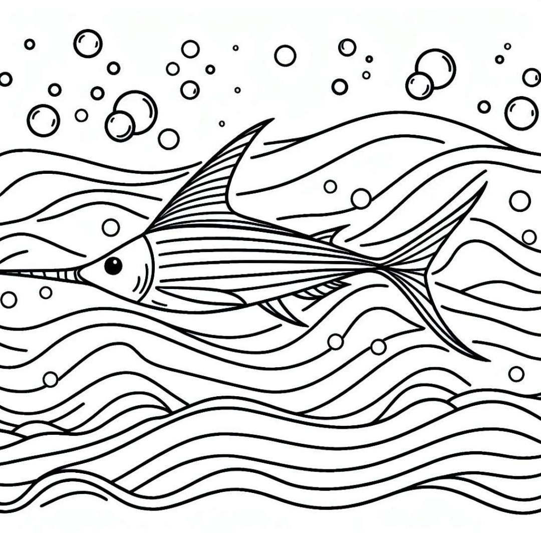 Swordfish Coloring Pages