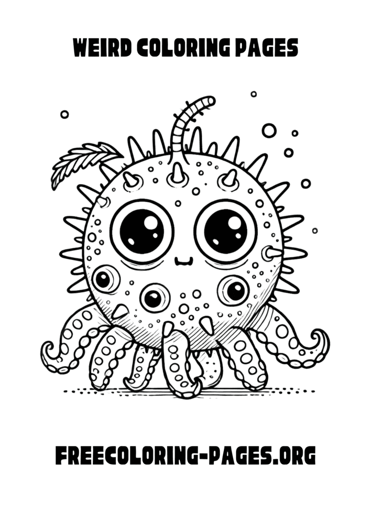 weird coloring pages