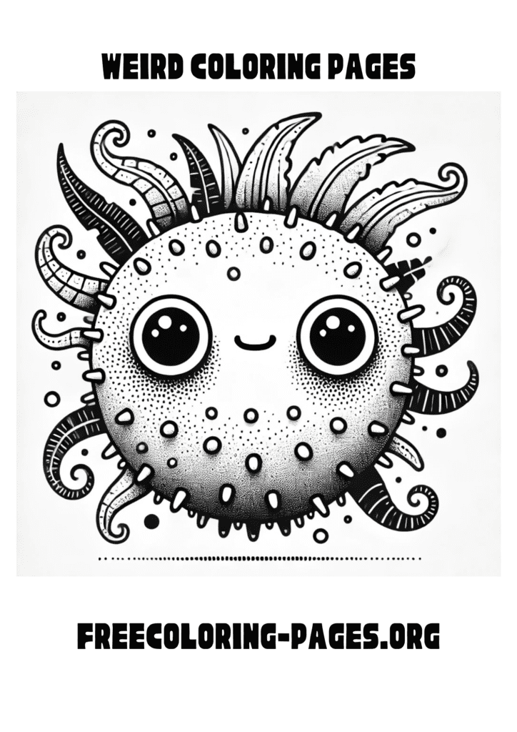 weird coloring pages