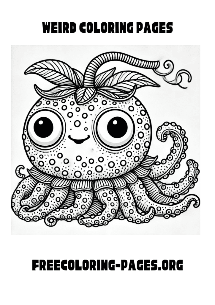 weird coloring pages