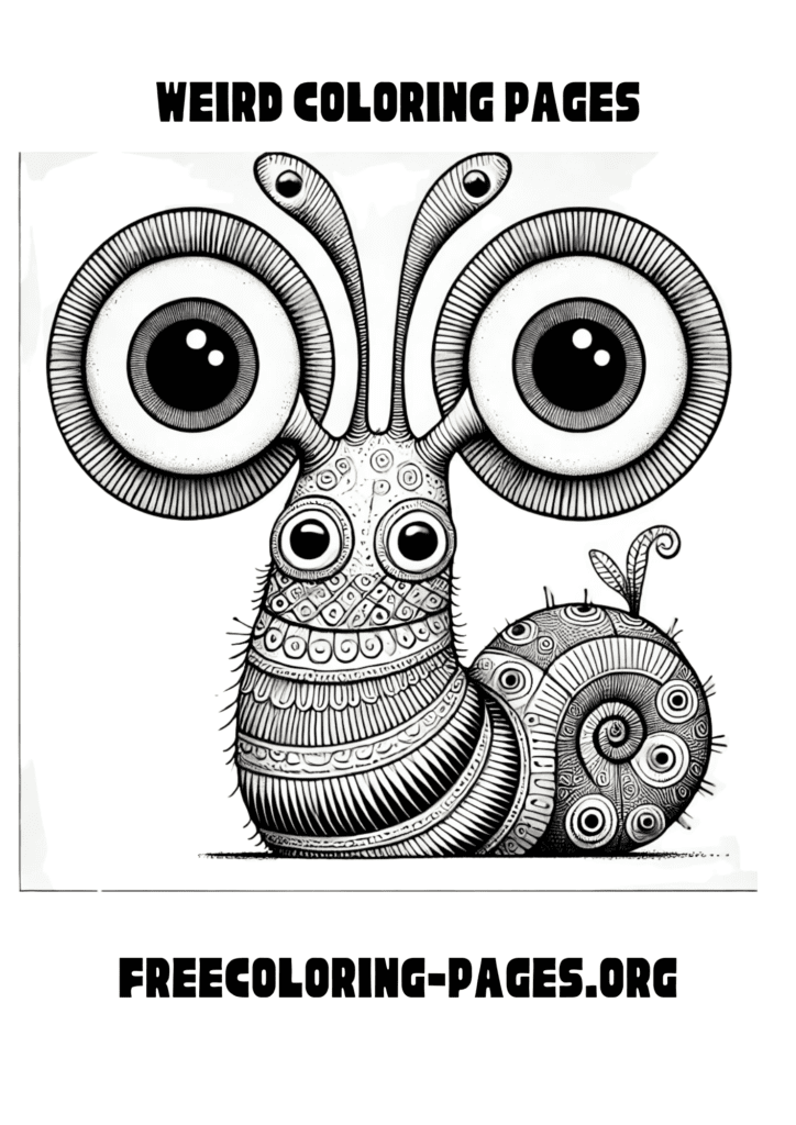 weird coloring pages