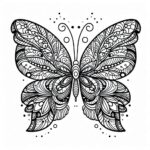 butterfly mandala coloring pages​