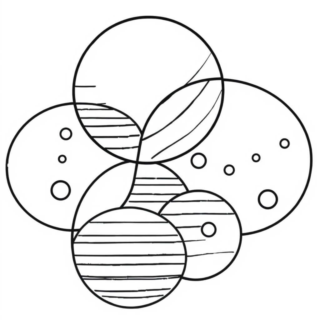 abstract coloring pages​