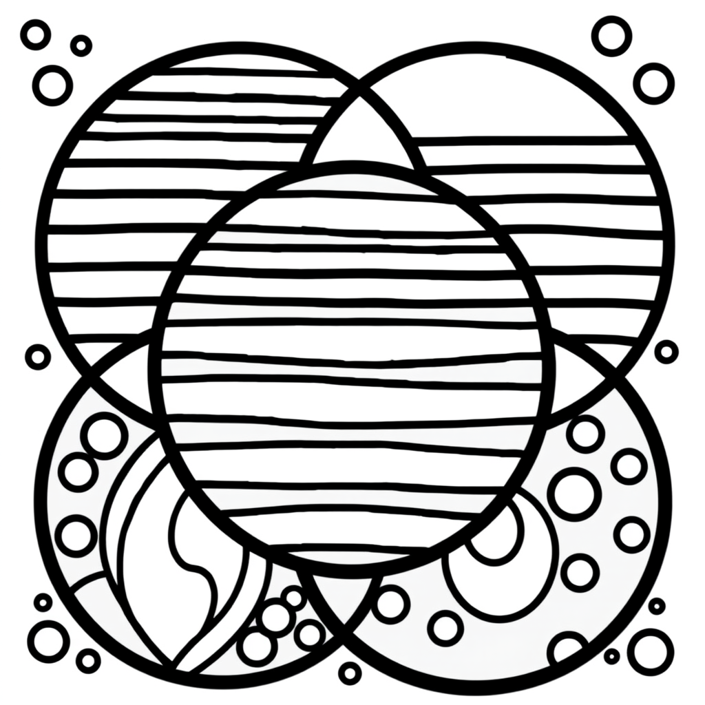 abstract coloring pages​