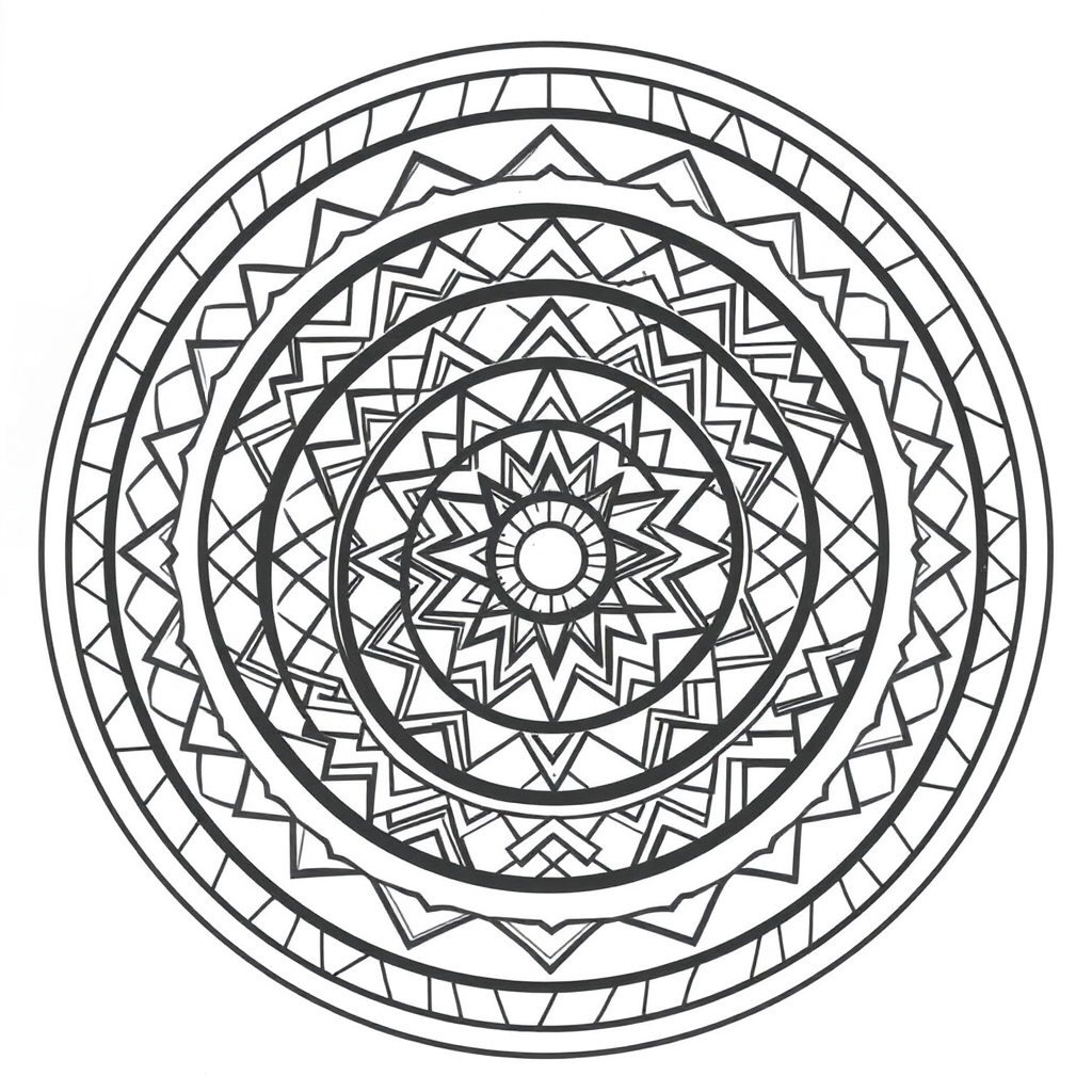 abstract coloring pages​