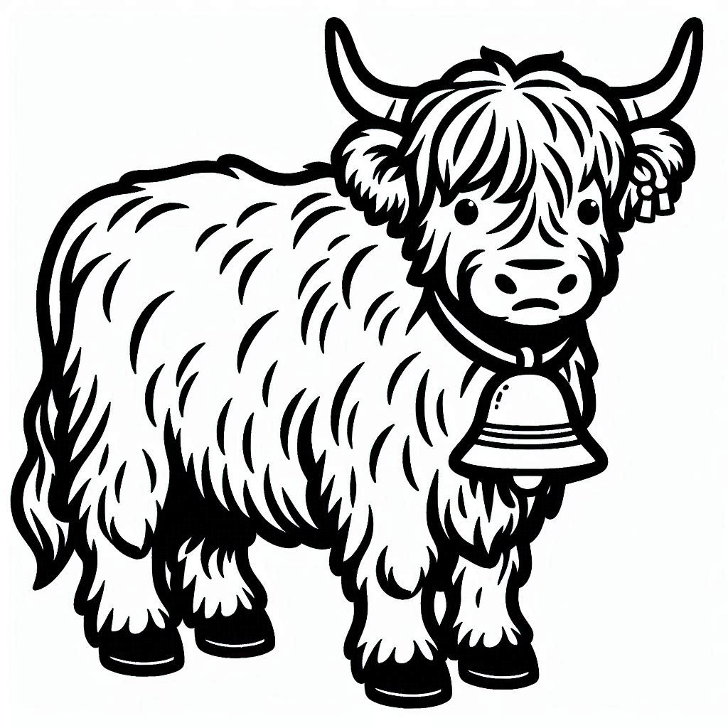 Free Printable Coloring Pages of Cows