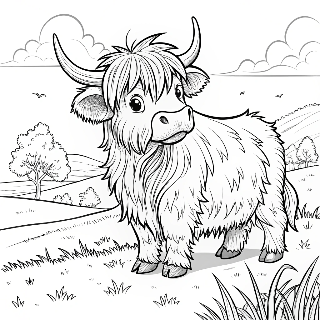 simple-black-and-white-highland-cow-coloring-page (6)